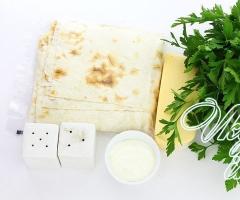 Lavash envelopes with different fillings