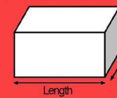 Designation: height, width, length